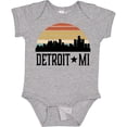 thumbnail image 3 of Inktastic Detroit Michigan Skyline Retro Boys or Girls Baby Bodysuit, 3 of 5