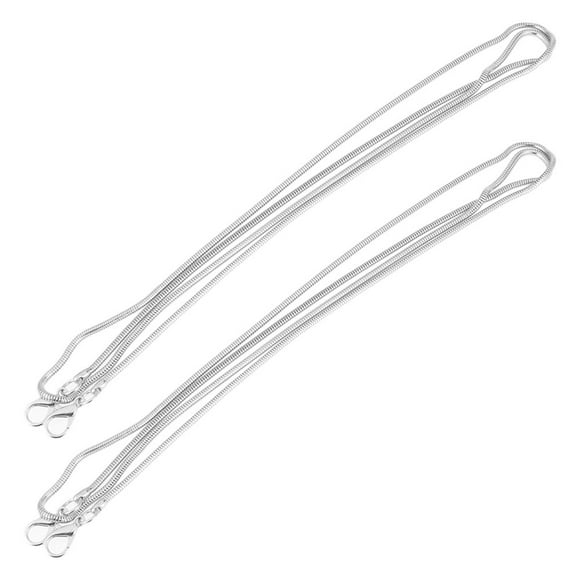 2 Piezas Cadena de Monedero con Cierre de Langosta Bolsas Cadena de Bricolaje Cadena de Serpiente multifunción Reemplazos de Cadena de Monedero Bolsa Decorativa Cadena de Hombro Cadena para Hacer Mon