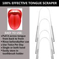 thumbnail image 6 of Hxlamzoo 2 Pack Tongue Scraper for Adults , 100% Stainless Steel Tongue Cleaner, Aids in Fresh Breath & Oral Care, 6 of 9
