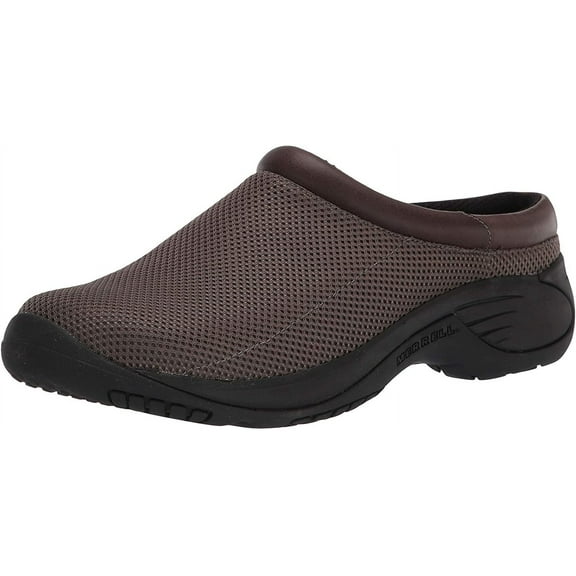 Merrell Men's Encore Bypass 2 Slip-on Shoes, 9.5 - Gunsmoke, All Day Comfort with Breathable Leather Mesh Upper, Air Cushion Heel, EVA Foam Midsole, Rubber Outsole & Nylon Arch Shank for Flexibility