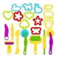 thumbnail image 2 of DIY Mould Set Various Styles Tools Set Kids Tools Kit Cutters 20PCS Mini Clays Toolskids Toys Animal Mould Roller Rolling Pin Tool Toy, 2 of 6