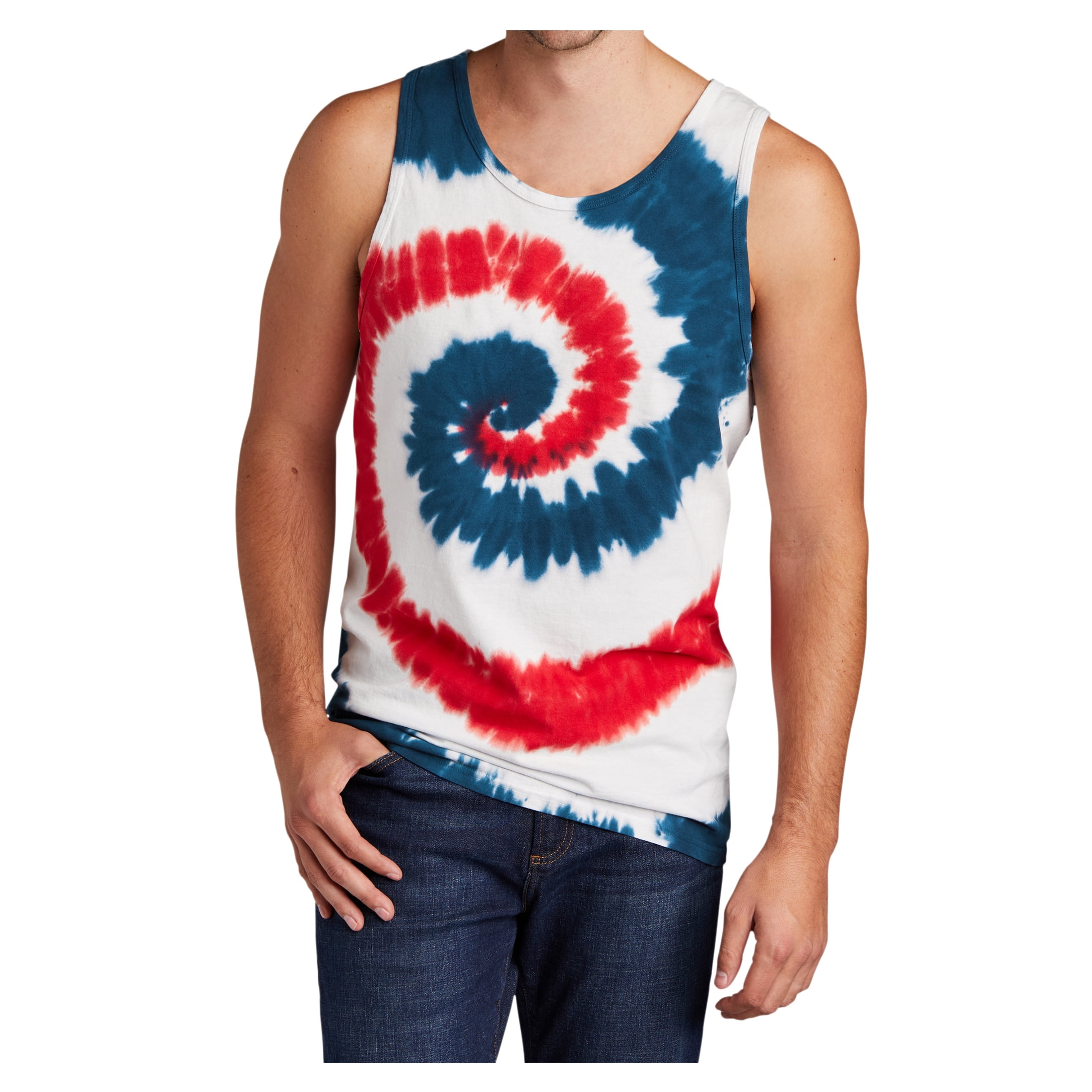 mens tie dye sleeveless shirts