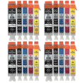 thumbnail image 1 of juegos de 5 cartuchos de tinta para reemplazar Canon Pgi-570 Cli-571 compatibles/no OEM de (20 tintas), 1 of 5