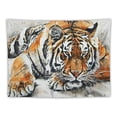 thumbnail image 5 of Leisuo Wall Hanging White Tapestry - Nature, Wild Animals Wall Tapestry - Yellow, Grey Living Room Decor &amp; Home Wall Art - Large Tapestries for Bedroom Painting, 5 of 6