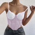 thumbnail image 2 of Xijirk Tank Tops Lace Trim Fishbone Slim Fit Camisole Top for Elegant Daily Wear Camisole Tops for Women,Light Purple,S, 2 of 4