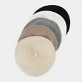 thumbnail image 6 of SikaFu Autumn and Winter Solid Cotton Buckle Beret Painter Hat Octagonal Hat Women and Girl 09, 6 of 6