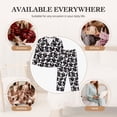 thumbnail image 7 of Vsdgher Panda Pajamas Set Long Sleeve Sleepwear Womens Button Down Nightwear Pj Sets-Small, 7 of 7