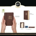 thumbnail image 4 of KJV Holy Bible, Compact Large Print Faux Leather Red Letter Edition - Ribbon Marker, King James Version, Medium Brown, 4 of 7