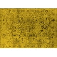 thumbnail image 1 of Ahgly Company Machine Washable Indoor Rectangle Oriental Yellow Industrial Area Rugs, 2' x 4', 1 of 4