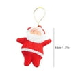 thumbnail image 3 of Lssam 6 Pc Small Santa Ornaments - Mini Santa Claus Tree Decor, Festive Hanging Baubles for Christmas Home and Office Parties, 3 of 8