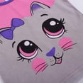 thumbnail image 3 of WIBACKER 3-8T Toddler and Little Girls Pajamas Set Long Sleeve PJs 100% Cotton Snug Fit Pajamas 2-Piece Set - Pink Kitty, 3 of 5