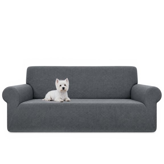 GARITIN Sofa Covers for 3 Cushion Couch, Waterproof Stretch Couch Cover for Dogs, Washable Sofa Slipcover Furniture Protector