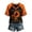 Y5-Ginger, variant on Textilo Halloween Print T-Shirt for Women Raglan Short Sleeve V-Neck Shirt Witch Graphic Tshirts Vintage Comfort Funny Spooky Season Tee