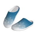 thumbnail image 2 of Picia Christmas Snowflakes for Women's Lamb-hug Comfy Fleece House Slippers Memory Foam, Slip-on House Shoes Indoor Outdoor-37/38, 2 of 7