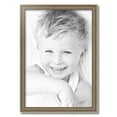 thumbnail image 2 of ArtToFrames 18" x 26" Aged White Gold Picture Frame, 18x26 inch Silver Wood Poster Frame (WOM-2036),  Pack, 2 of 7