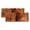 Burnt Orange, variant on 2 Panels Burnt Orange Valance for Windows, Oil Painting Modern Abstract Art Vintage Light Filtering Kitchen Curtains, Rod Pocket Window Treatment Curtain Valances for Living Room Bedroom, 42"x12"