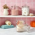 thumbnail image 4 of Mason Craft & More Set of 3 Airtight Large Glass Apothecary Jars with Lids, Clear Classic Mason Storage Canisters, 2 Liter (64oz), 4 of 8