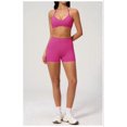 thumbnail image 3 of PISONIC Workout Sets for Women Spaghetti Straps Halter Neck Sports Bra High Waist Biker Shorts 2 Piece Gym Outfits, 3 of 7