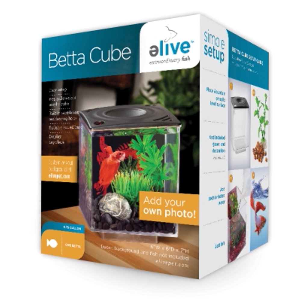 Elive 0.75 gal Betta Cube, Black