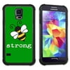 Maximum Protection Cell Phone Case / Cell Phone Cover with Cushioned Corners for Samsung Galaxy S5 - Bee Strong