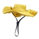 thumbnail image 3 of Sombrero para mascotas, sombrero para exteriores con agujeros para las orejas, transpirable, ajustable, con cordón de pana para perros Amarillo, 3 of 9