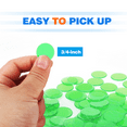 thumbnail image 4 of GSE Green Bingo Chips, 500 Pieces 3/4-Inch High-Contrast Transparent Counting Chips for Bingo Games, Parties, 4 of 7