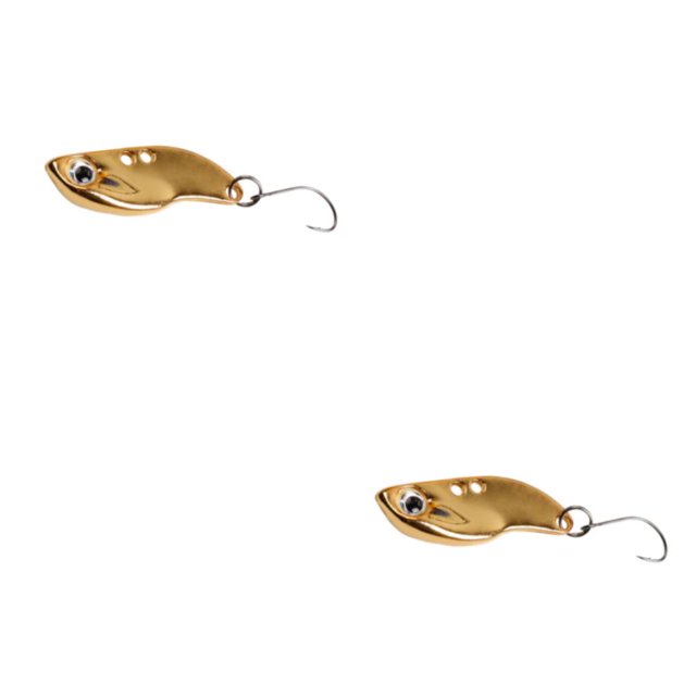 Toystoory Kit de cucharas de trucha Señuelo de pesca Crankbait Cebos Carpa de agua salada Swimbait Oro 3g 2Conjunto