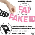 thumbnail image 2 of KatchOn, Glitter RIP Fake ID Banner Black and Pink - Prestrung, 10 Feet | Rip Fake Id Sign for Pink 21st Birthday Decorations | Happy 21st Birthday Banner for Funny 21st Birthday Decorations For Her, 2 of 5