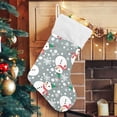 thumbnail image 5 of Coolnut Christmas Stockings Snowman Design , 1 Pack 17.7" Xmas Fireplace Santa Socks Christmas Tree Hanging Stockings Decoration for Christmas Holiday Xmas Gift, 5 of 6