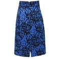 thumbnail image 2 of Pencil skirt vintage style leopard print blue skirts, 2 of 5
