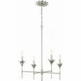 thumbnail image 3 of Crystorama Broche 4 Light Antique Silver Chandelier - 28"W x 28"H x 28"D, 3 of 10