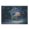 thumbnail image 1 of Mushroom Cutting Board, Big Plant in Forest at Midnight Book Design Wonderland, Decorative Tempered Glass Cutting and Serving Board, Large Size, Multicolor, by Ambesonne, 1 of 1