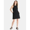 thumbnail image 2 of Time and Tru Women's Eyelet Embroidered Mini Dress, Sizes XS-XXXL, 2 of 5