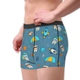thumbnail image 2 of Sikiie Teeth Cosmonaut Print Men's Boxer Briefs, Elastic Waistband Boxer Briefs Leggings-Medium, 2 of 5