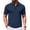Navy, variant on GrmtClth Mens V Neck Polo Shirt Short Sleeve Placket Golf Shirt Stylish Casual Tops Buttoned Collared T-Shirts Fashionable Clothes Modern Wear Mint Green M