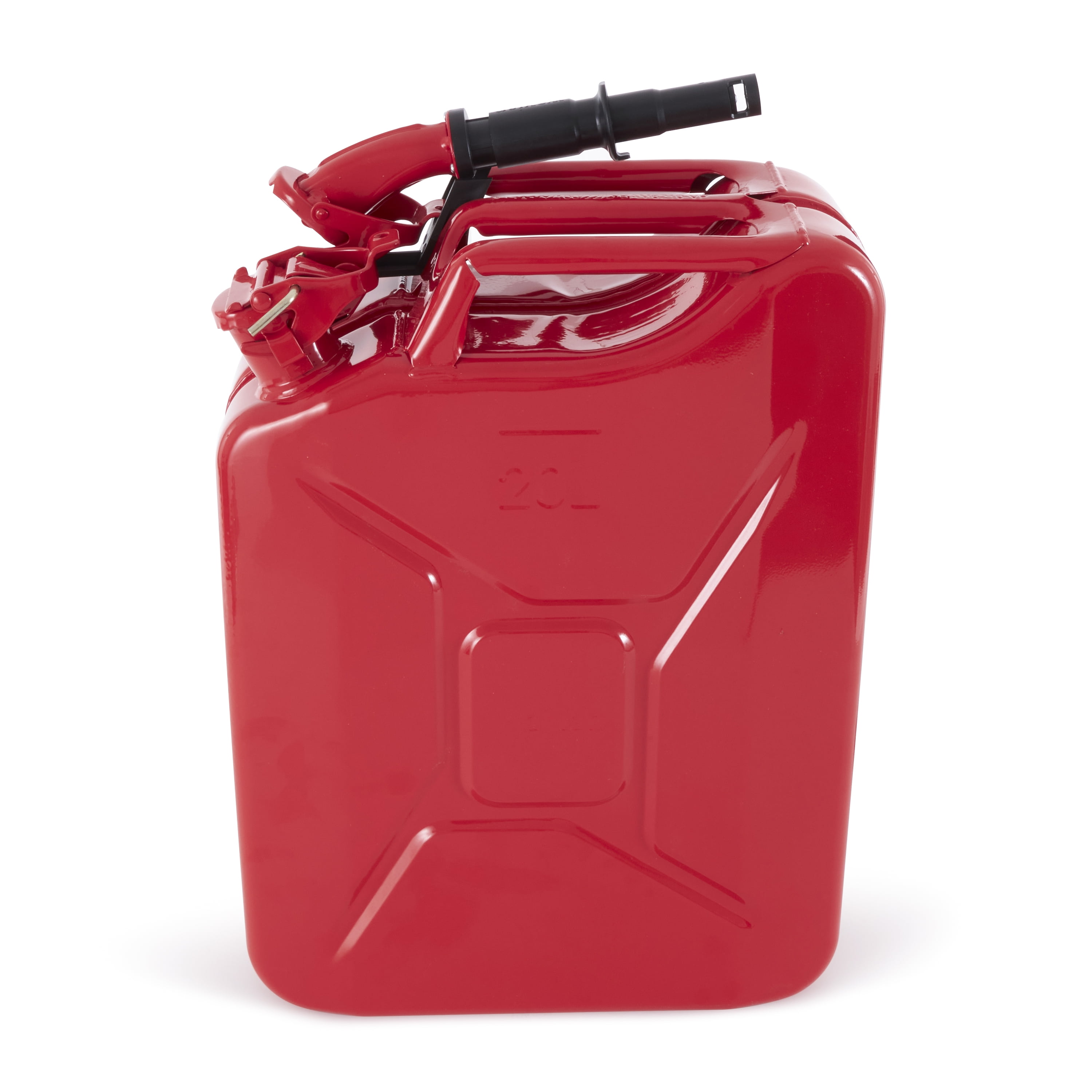 2) Wavian 3009 5.3 Gallon 20 Liter Authentic CARB Jerry Can with Spout, Red