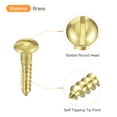 thumbnail image 4 of Uxcell Wood Screws M2.5 x 12mm Slotted Round Head Brass Self-Tapping Screw WoodWorking Screw 40 Pack, 4 of 6