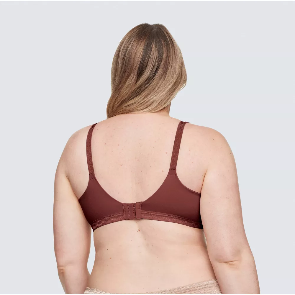 Warners® Simply Perfect® Super Soft Wireless Lightly Lined Comfort Bra, Wine Red, 38D