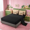 thumbnail image 3 of Erosebridal Leopard Print Camper 7-Piece Twin Bedding Sets,Kids Happy Camping Bedding Comforter Set For Girl Boys,Reversible black, 3 of 7