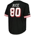 thumbnail image 3 of Men's Mitchell & Ness Jerry Rice Black San Francisco 49ers Big & Tall Mesh Player Name & Number Top, 3 of 3