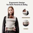 thumbnail image 5 of Bc Babycare CocoonGo Breathable Baby Carrier for Newborn Toddler (7-44 lbs)Ergonomic,Hip Support,Compact Foldable, Gray, 5 of 10