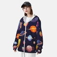 thumbnail image 3 of Fotbe Space Planet Chaqueta con Protección Solar UPF 50+ para Hombre y Mujer, Camisa con Capucha y Bolsillos-3X-Large, 3 of 7