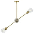 thumbnail image 4 of 83584LCB Lark Livie - 40W 4 LED Medium Convertible Mobile Chandelier In Modern Style-5.25 Inches Tall and 44 Inches Wide-Lacquered Brass Finish, 4 of 6