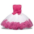 thumbnail image 3 of shqvo Baby Girl Tulle Sleeveless Dresses Toddler Bowknot Formal Party Wedding Flower Girl Dress Tutu Gown, 3 of 4
