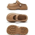thumbnail image 3 of Women's Platform Clogs Garden Shoes Waterproof Beach Pool Sandals Nursing Medical Work Mule, 3 of 7