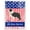 Multicolored, variant on Carolines Treasures BB3323CHF USA Patriotic Black Border Collie Flag Canvas House Size  Large multicolor