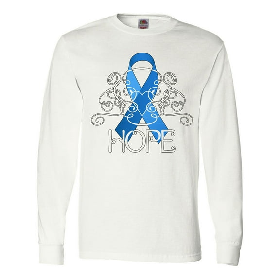 Inktastic Hope-Colon Cancer Awareness Long Sleeve T-Shirt