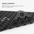 thumbnail image 4 of SANMADROLA Shower Stall Mat 21x21 Square Bathroom Bath Tub Mats for Stand up Showers and Small Bathtubs Drain Holes Keep Floor Clean Machine Washable Suction Cups Soft on Feet Black, 4 of 7