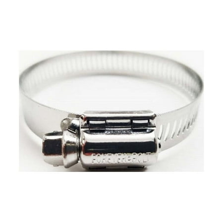 UPC: 0030656003292 | FOREVERBOLT 1-5/8 in to 2 in. SAE 24 Silver Hose Clamp Stainless Steel Band