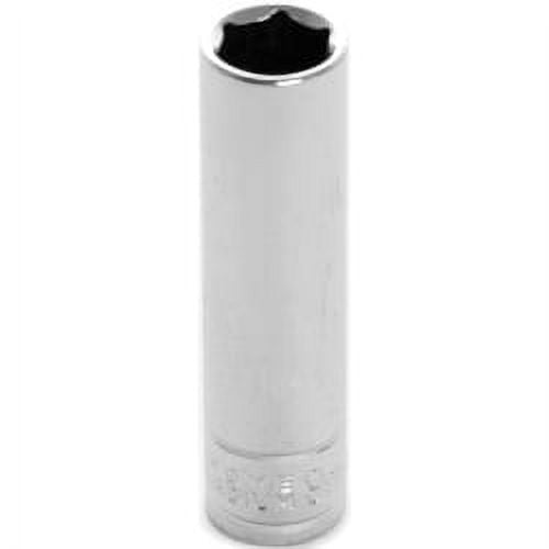 Wilmar W36409 Chrome Socket, 1/4" Drive, 9mm, 6 Point, Deep